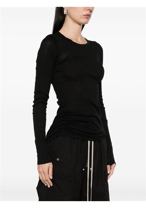 Top a maniche lunghe in nero Rick owens - donna RICK OWENS | RP01E7202MR09